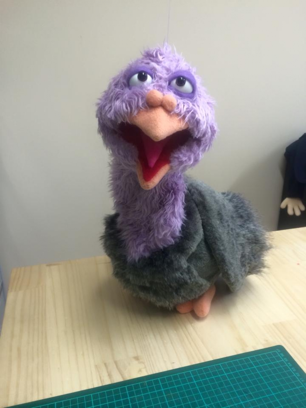 Pigeon Hand Puppet with Removable Rod Controlled Wings The Puppet