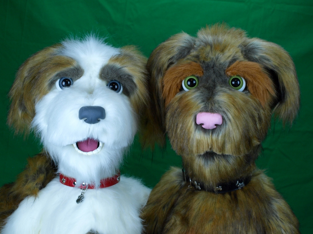 Professional live hand Dog Puppet / Muppet Rufus and Chester | The