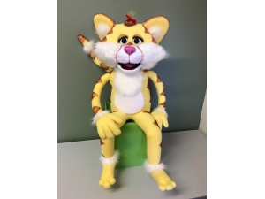 Custom Professional Yellow Cat Rod Puppet