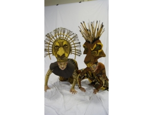 Lion King he Musical Scar and Mufasa Headdress  by The Puppet workshop