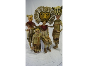 Lion King he Musical  Simba and Nala Headdress  by The Puppet workshop