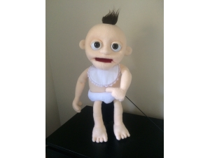 Baby Puppet with custom nappy and bib