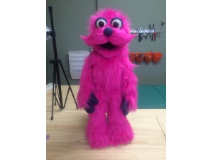 Custom Furry Moustache Monster Rod Puppet
