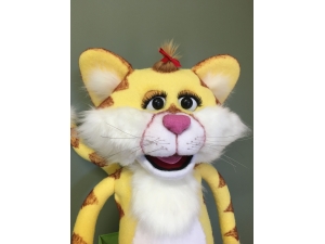 Custom Professional Yellow Cat Rod Puppet
