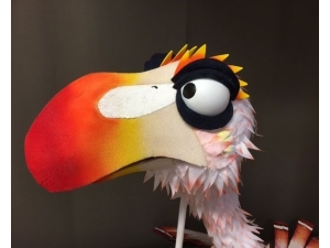 Zazu Bird Puppet built for Stage Show of Lion
